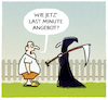 Cartoon: Schnäppchenjäger (small) by markus-grolik tagged tod,tourismus,last,minute,sense,angebot,marketing