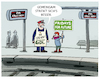 Cartoon: Streikallianz (small) by markus-grolik tagged gdl,fridays,for,future,bahnstreik,bus,bahn,streik,klimawandel,deutschland,allianz,verdi,fff