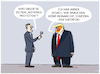 Cartoon: Trump (small) by markus-grolik tagged trump,maga,usa,us,monarchie,proteste,demokratie,ice,diktatur,demonstrationen,no,king
