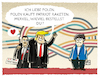 Cartoon: Trump sales.. (small) by markus-grolik tagged polen europa g20 trump rüstung deal nato deutschland merkel usa krieg militär wirtschaftarmee