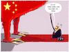 Cartoon: USA China... (small) by markus-grolik tagged trump,usa,china,freund,grossmacht,imperialismus,xi,jinping,einflusssphaeren,geopolitik,weltwirtschaft,taiwan,wirtschaft,ki,apple,musk,openai,digitalwirtschaft