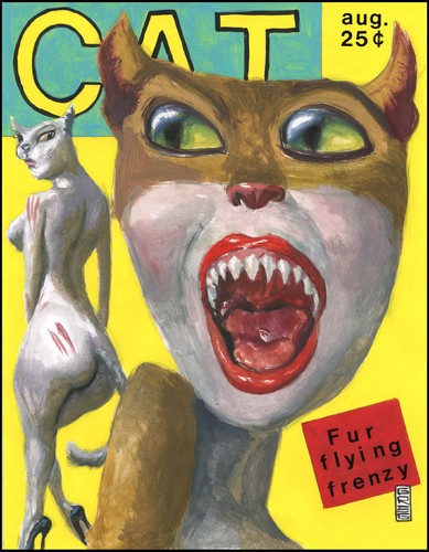 Cartoon: CAT Magazine (medium) by greg hergert tagged cat,greg