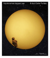 Cartoon: Venus transit (small) by Juan Carlos Partidas tagged venus,transit,transito,planetas,sol,sun,space,espacio,astronomia,astronomy,event