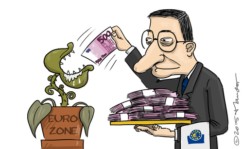 Cartoon: Eurozone (medium) by Mandor tagged ecb,euro,eurozone,draghi