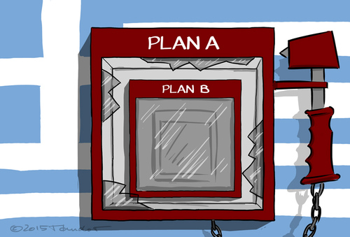 Cartoon: Greek plan (medium) by Mandor tagged greece,plan