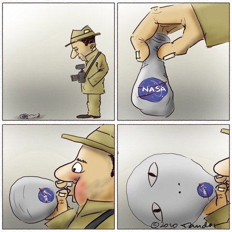 Cartoon: Mono lake bacteria (medium) by Mandor tagged bacteria,nasa,mono,lake,news,journalis,journalism