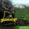Cartoon: Nature vs Developers (small) by Mandor tagged nature,tatry,slovakia,developers