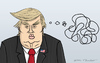 Cartoon: Trump thinking (small) by Mandor tagged donald,trump