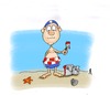Cartoon: Rettungsringe (small) by Maninblack tagged rettungsring,strand,baden,farbe,pinsel