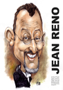 Cartoon: Jean Reno (small) by Szena tagged author,film,director,jean,reno,french