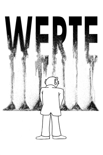 Cartoon: Moderne (medium) by petwall tagged politik,werte,gesellschaft