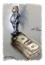 Cartoon: Dollars shadow (small) by LuciD tagged lucido