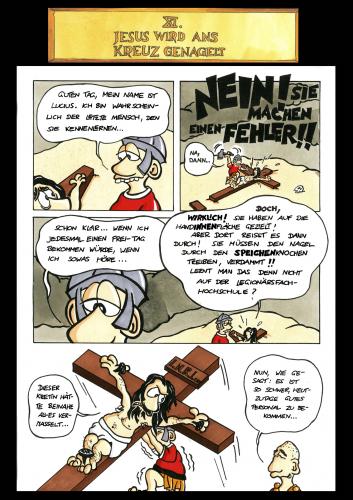 Cartoon: Passion Part 11 (medium) by Marcus Trepesch tagged jesus,religion,funnie,torture