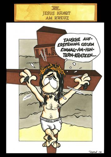 Cartoon: Passion Part 12 (medium) by Marcus Trepesch tagged jesus,religion,funnie,torture