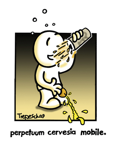 Cartoon: perpetuum cervisia mobile (medium) by Marcus Trepesch tagged life,cartoon,funnies,beer,oktoberfest,alcohol