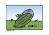 Cartoon: Gürkin (small) by Marcus Trepesch tagged vegetables,turkey,words,culture
