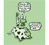 Cartoon: Inside the Kuh (small) by Ludwig tagged kuh cow tierarzt veterinär vet pet doc bauer landleben vieh rind