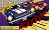 Cartoon: The Duel (small) by Michael Böhm tagged stingray mustang cars muscle lichtenstein popart classic race