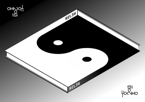 Cartoon: book (medium) by Tonho tagged book,yin,yang,escher