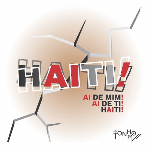 Cartoon: haiti (medium) by Tonho tagged dor