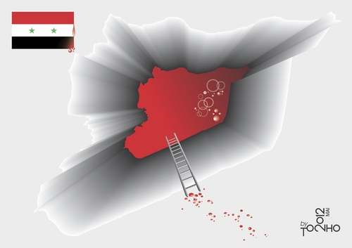Cartoon: Syria (medium) by Tonho tagged syria,war,coflicts