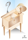 Cartoon: bedside table (small) by Tonho tagged bedside,table,escher,ilusion,distortion