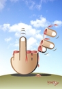Cartoon: Fuck! (small) by Tonho tagged hand finger fuck