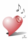 Cartoon: Heart sound (small) by Tonho tagged heart,sound,corasom