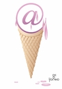 Cartoon: ice cream (small) by Tonho tagged ice,cream,arroba