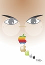 Cartoon: Steve Jobs (small) by Tonho tagged steve,jobs,apple