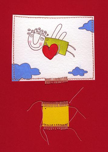 Cartoon: Sunny Valentine.s Day! (medium) by flyingfly tagged greeting,card,holiday,love,valentines,day,sun,angel,clouds