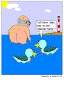 Cartoon: Strandleben auf Sylt (small) by gert montana tagged strandleben,sylt,gertoons,fkk,nackt,meer,schwein,urlaub,freizeit,freizeitgestaltung