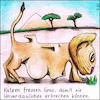 Cartoon: Katzen fressen Gras (small) by Storch tagged rollstuhl,löwe,afrika,savanne,gras