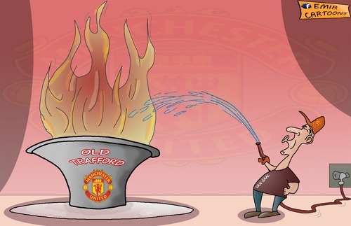 Cartoon: Van Gaal came to United. (medium) by emir cartoons tagged van,gaal,manchester,united,emir,cartoon,caricature,football