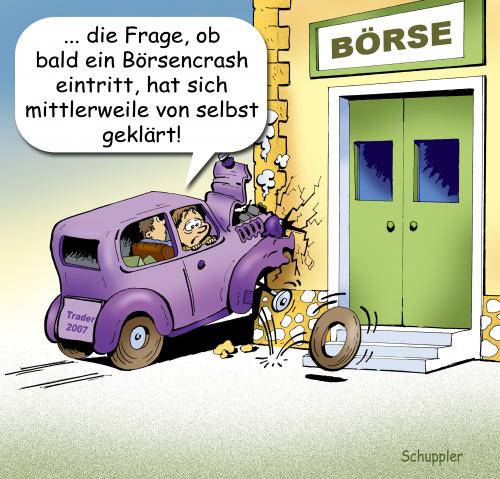 Cartoon: crash (medium) by schuppi tagged crash,auto,börse,verlust,vermögen,finanzen,aktien,aktie,unfall,anlage,anleger,crash,auto,börse,verlust,abwärts,vermögen,finanzen,aktien,aktie,unfall,anlage,anleger,wirtschaft,autounfall,börsencrash,fallen,kurs,geld