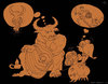 Cartoon: Minotaurus (small) by hopsy tagged minotaurus artistpub caricature hopsy