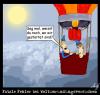 Cartoon: Fehler bei Weltumrundungsversuch (small) by Anjo tagged weltumrundung,balloon,idioten,heissluftballoon
