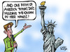 Cartoon: Obama-Islam and America! (small) by Satish Acharya tagged obama america islam ground zero