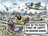 Cartoon: Pakistan and the World! (small) by Satish Acharya tagged pakistan floods