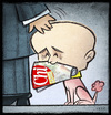 Cartoon: Alfonso Signorini (small) by Giacomo tagged alfonso,signorini,berlusconi,dog,servant,journalist,lies,giacomo,cardelli