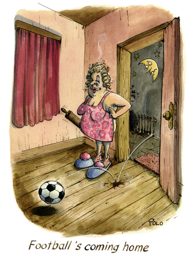 Cartoon: Football s coming home (medium) by POLO tagged fussball,soccer,fußball,fussball