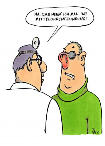 Cartoon: Mittelohrentzündung (medium) by POLO tagged arzt,mittelohrentzündung,arzt,mittelohrentzündung,krankheit,ohr,entzündung,rot,patient,nase,erkältung,gesicht,anatomie,körper,mann,praxis,untersuchung,prognose,medizin,mitte,mittig