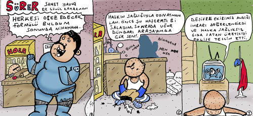 Cartoon: Sürer-2 (medium) by Musluk tagged sürer
