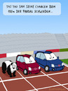 Cartoon: 100 Meter Finale (small) by Frank Zimmermann tagged 100,meter,finale,panda,auto,rennen,leichtathletik,fcartoons,bär,blau,rot,zuschauer,stadion