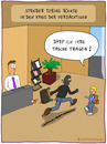 Cartoon: Banküberfall (small) by Frank Zimmermann tagged banküberfall tobias räuber streber maske