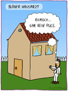 Cartoon: HAUSARZT (small) by Frank Zimmermann tagged hausarzt untersuchung haus doktor garten zaun wiese dach fenster cartoon
