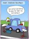 Cartoon: ROADSIDE ASSISTANCE (small) by Frank Zimmermann tagged roadside,assistance,stork,car,steam,street