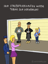 Cartoon: STREBER TOBIAS (small) by Frank Zimmermann tagged geek,polizei,gegenüberstellung,tobias,mafia,streber