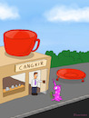 Cartoon: TOKO CANGKIR (small) by Frank Zimmermann tagged toko,cangkir,alien,mahluk,luar,bumi,membeli,belanja,berwarna,merah,muda