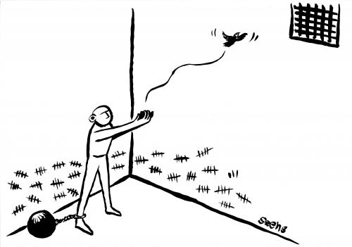 Cartoon: Freedom (medium) by sam seen tagged dicaco,2007,honourable,merit